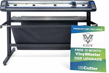 USCutter MH400 65" Professional Vinyl Cutter Machine with ARMS Contour Cutting, Barcode Workflow, and Vacuum Hold-Down (Software Include)