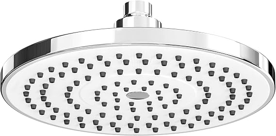 FRIYOYA 8 Inch Round Rainfall Shower Head, Water Saving Fixed Shower Head [Energy Class A+++]