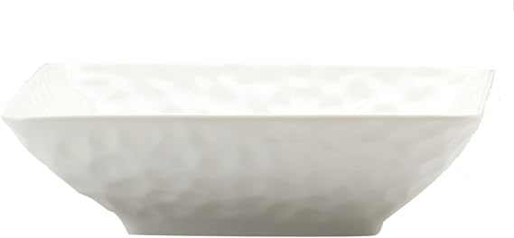 Red Vanilla 20 oz Marble Rectangular Soup/Cereal Bowl, Set of 6, 7" x 5.75"