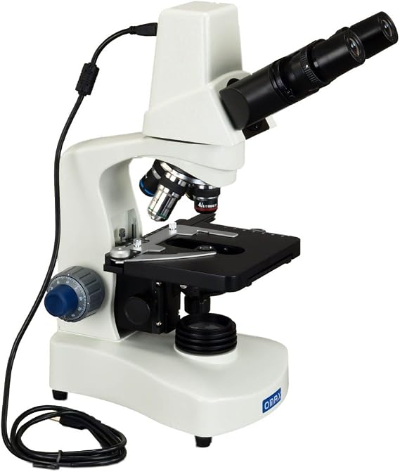 OMAX 40X-400X Compound LED Siedentopf Microscope+Built-in 3MP Camera