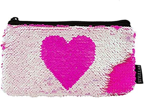 Style.Lab by Fashion Angels Magic Sequin Reveal Pouch - Pink Heart