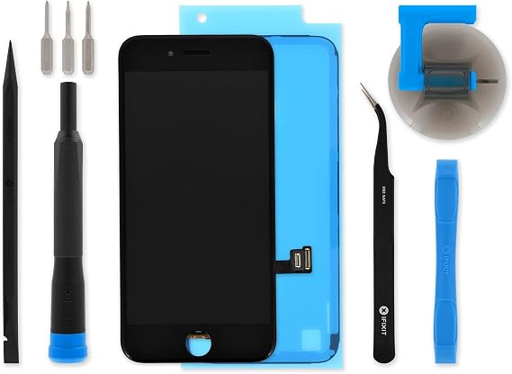 iFixit Screen Compatible with iPhone SE 2020/2022 - Repair Kit - Black