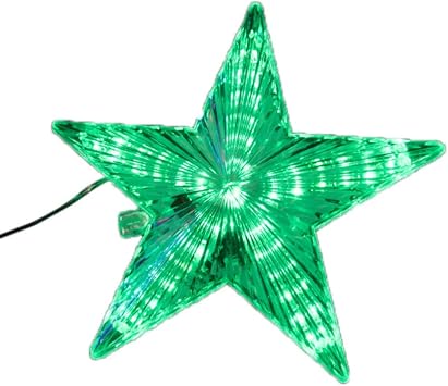 Christmas Tree Topper, 8.66 Inch LED Lighted Star Xmas Tree Toppers 31 LED Light, Indoor Outdoor Christmas Ornaments Party Home Decoration