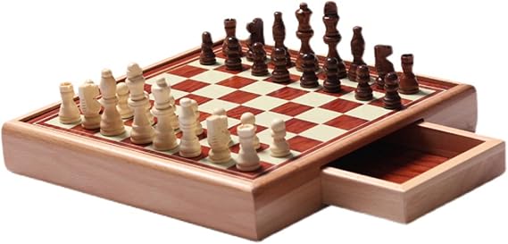 Chess Set Wooden Large International Wooden Chess Creativity Puzzle Game Interactive Chess Portable SeriesPieces(Size:40cm) (40cm)