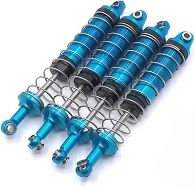 RC Car Accessories Compatible With MN-999 110 RC Car Parts Metal Upgrade Modified External For Spring Hydraulic Shock AbsorberBlue