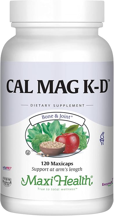 Maxi Health Vitamin D3 K2 with Calcium & Magnesium (120 Capsules)