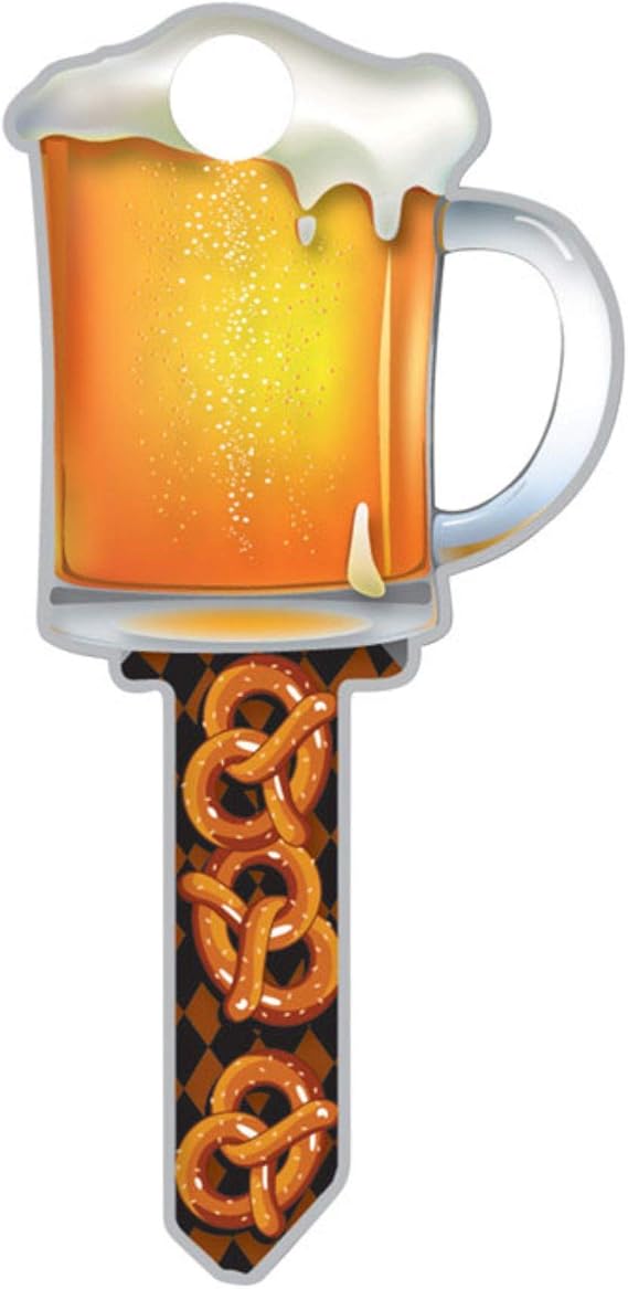 Lucky Line Key Shapes, BEER MUG, House Key Blank, KW1/11, 1 Key (B110K)