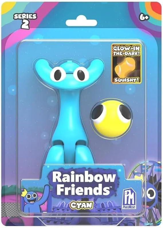 Rainbow Friends - Cyan 5" Action Figure - Series 2
