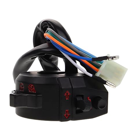 Handlebar Mounted Motorcycle Switch Replacement Multipurpose Black ABS