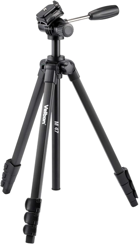 Velbon M47 Tripod with Fluid Video Head - Black