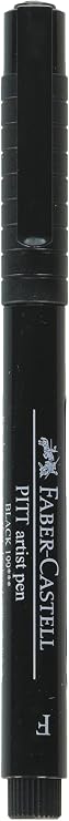 A.W. FABER CASTELL USA FC800011T Pitt Artist Pen Fine Bc, Black