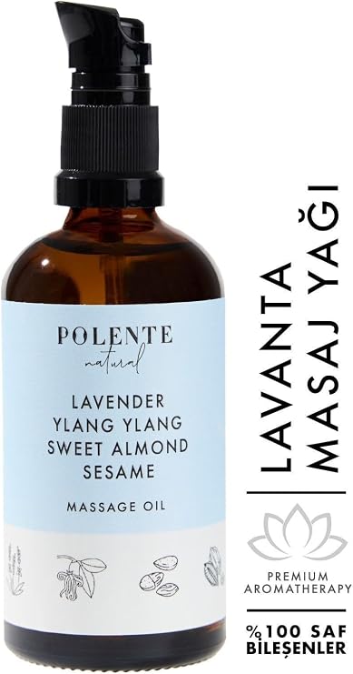 Polente Natural - Lavanta & Ylang Ylang Sakinleştirici Masaj Yağı (100 ml)