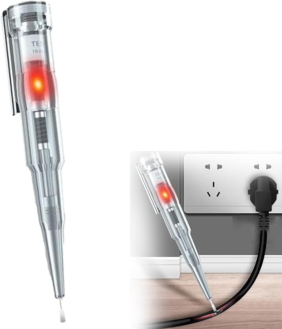 Electrical Tester Pen Screwdriver, Screwdriver Tester Electrical, Waterproof Probe Light Voltage Tester Screwdriver 70-250V (1 PCS)