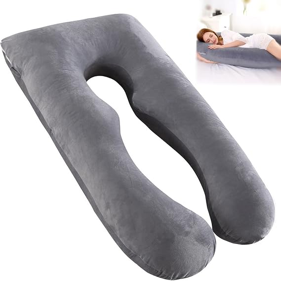 Pregnancy Pillow U Shaped Full Body Pillow Pregnancy Pillows Full Body Pillow 51 inch Long Pillows Support for Back, Legs, Belly, HIPS for Pregnant Women