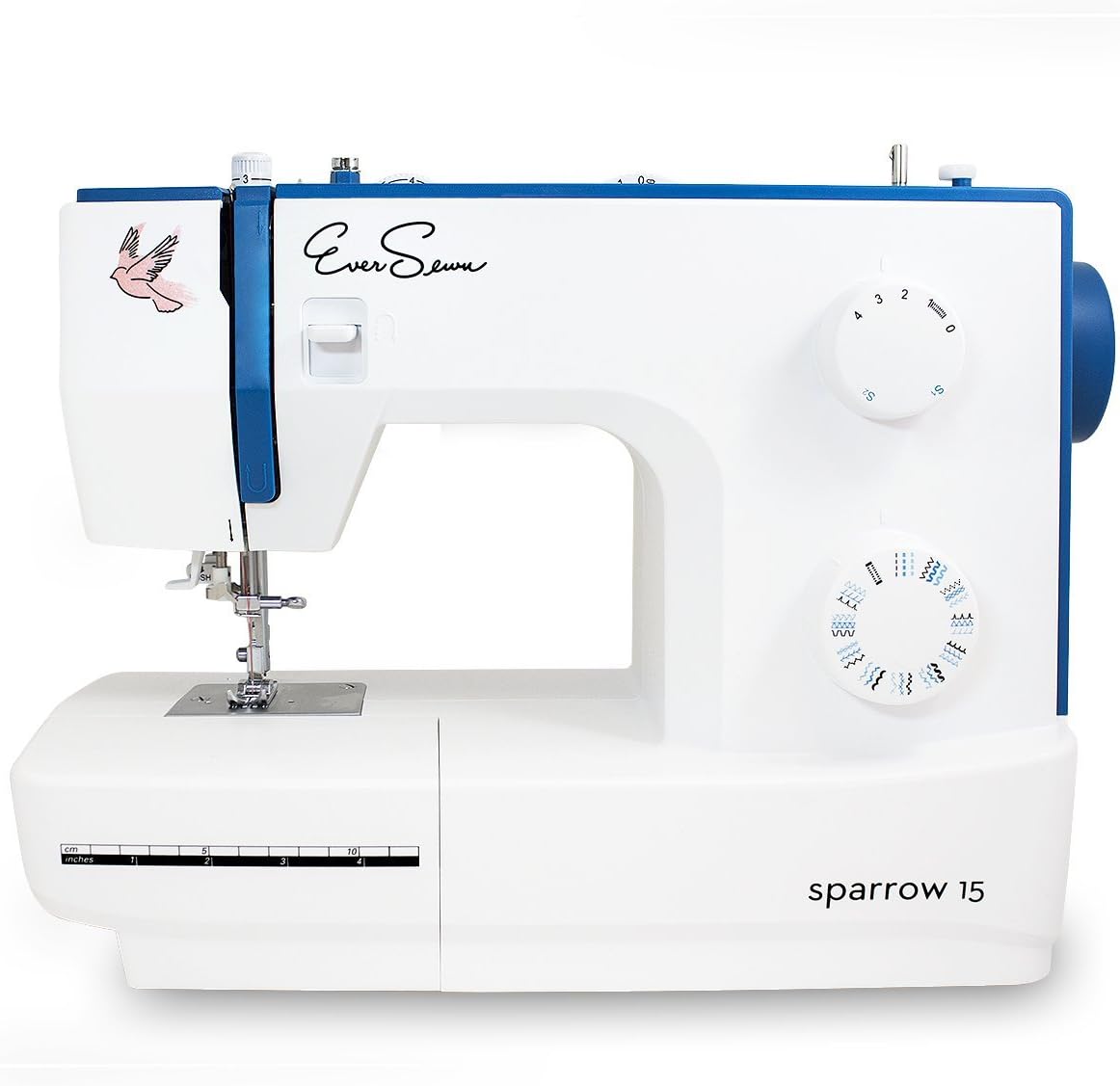 EverSewn Binding Sparrow 15 Machine with 32 Stitching Built-In Stitches, Great Sewing Machine for Beginners and Advanced Seamstresses, Crafting and Repairing