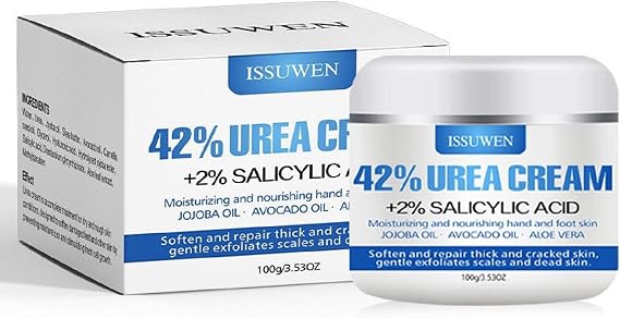 Urea Cream 40 Percent with 2% Salicylic Acid for Feet Maximum Strength, Moisturizing Hand and Foot Cream, 3.53 oz