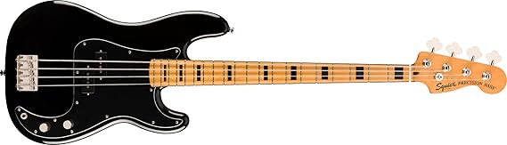 Squier Classic Vibe 70s Precision Bass, Black, Maple Fingerboard