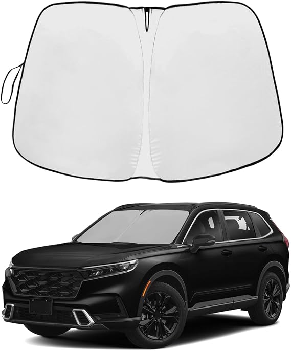 Foldable Front Windshield Sunshade Fit for Honda CRV 2017-2022 | UV Ray Reflector Car Shade Automotive Windshield Sunshades fit Over-All Honda CRV Windshield Sun Shade Keeps Vehicle Cool