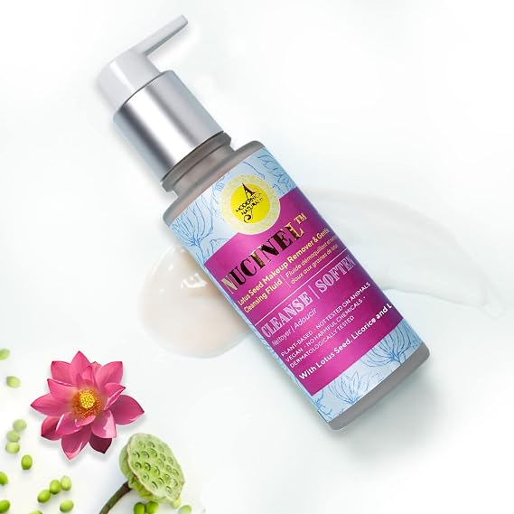 The Ayurveda Experience Nucinel Makeup Remover and Gentle Cleansing Liquid for All Skin Types - Power-Clean & Power-Nourish Skin Gently - Dermatologically Tested, 3.5 oz