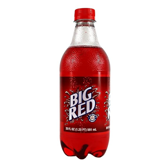 B4Y Big Red Soda, 20 Oz Bottle - 16 Pack