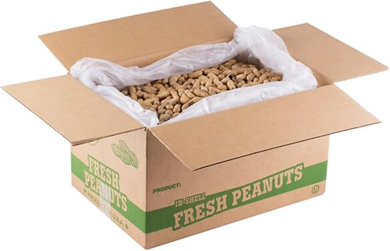 Hampton Farms Roasted Unsalted in-Shell Peanuts 25 lb. WS-113PNUT20270-NPF
