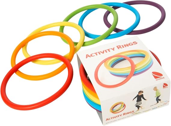 Gonge Activity Rings Set of 6 / 24 Plastic Rubber Rings Diameter: 16.4 cm 6er Set