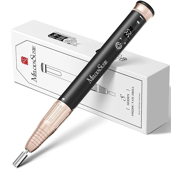MelodySusie Pen-Shaped Cordless Nail Drill 30,000RPM SM220G for Nail Artist
