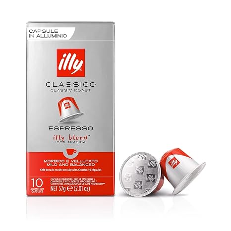 illy Classic Coffee Classic Roast in Compatible Coffee Capsules* - 10 Packs of 10 Capsules
