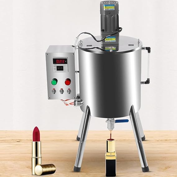 Stainless Steel Heating Mixing Filling Machine for Lipstick, Candle, and Lip Gloss - Efficient Liquid Paste Filler Solution