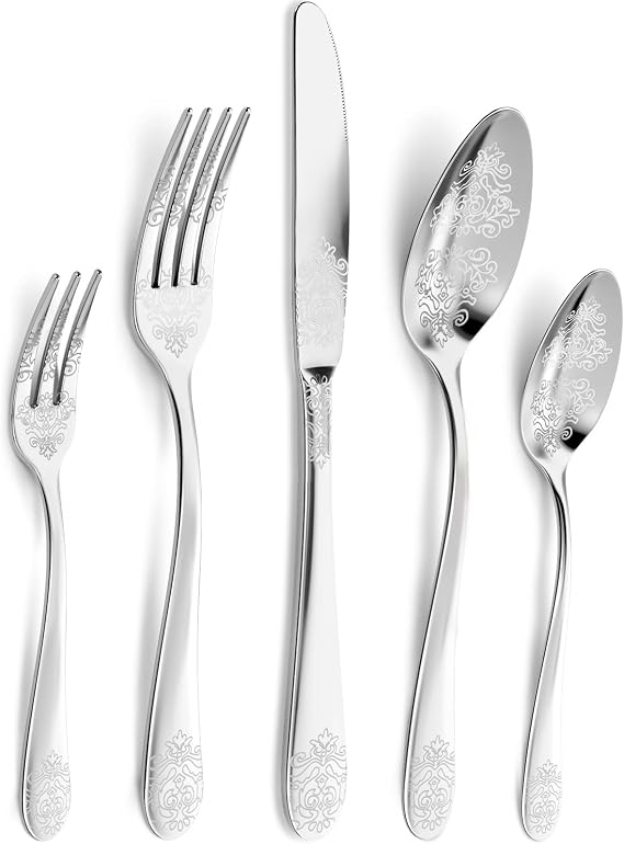 DRAGON RIOT 20-Piece Stainless Steel Flatware Set, Service for 4