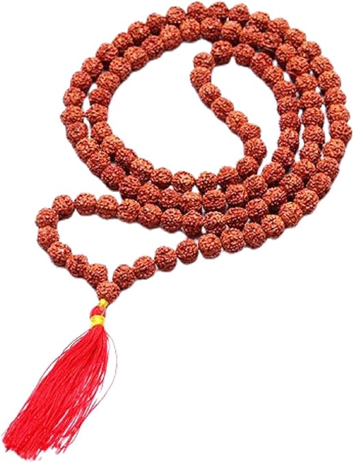 numeroastro 6 Mukhi | Six Faced Rudraksha Mala (Indonesian Java Beads) with Lab Certificate (1 Pc)
