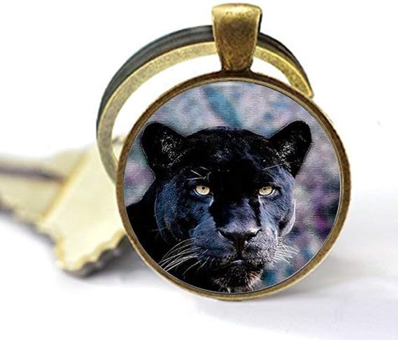 Black Panther Keychain Vintage Chain Choker Statement Keychain Jewelry Art of Keychain