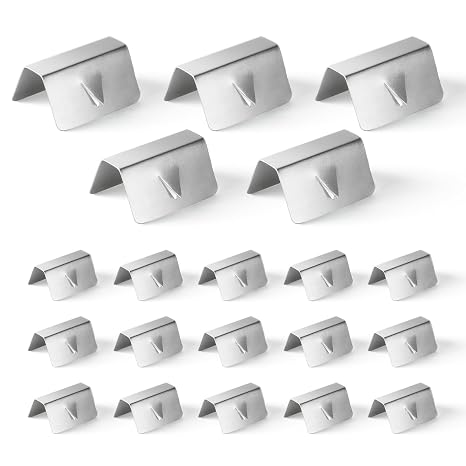 20 Pcs Automotive Wind Deflector Clips Deflector Fitting Clips | 20 Pcs Automotive Wind Deflector Clips Stainless Steel Wind Rain Deflector Fitting Clips Compatible with Heko G3