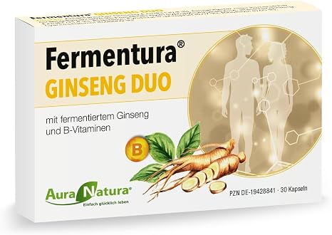 Fermentura Ginseng Duo Ginseng Capsules - Siberian Panax & Red Ginseng