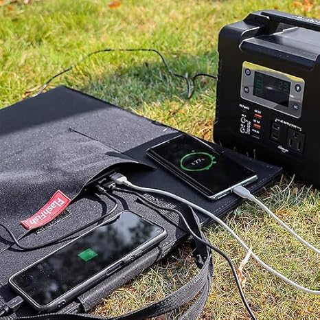 VPROTECH - Taşınabilir/Katlanabilir, Çanta Tipi 24V 60W Güneş Paneli - Şarj İstasyonu