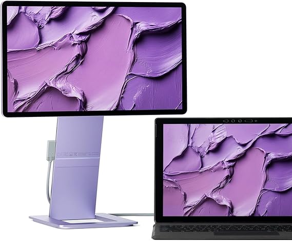 SOTSU FlipAction Touch 14" Premium Portable Monitor | FHD IPS 10-Point Touchscreen | 400 Nits | 100% sRGB | Pivoting Second Screen | USB-C & Mini HDMI | for Windows, Android & Samsung DeX | 100% sRGB | Passthrough Charging | USB-C & Mini HDMI | Pivoting Screen | Full Touch Support on Windows, Android & DeX