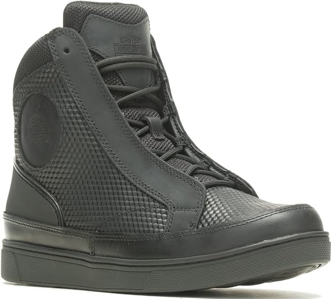 Harley-Davidson Men's Vardon Carbon Black or Grey Riding Sneaker Boots D96262
