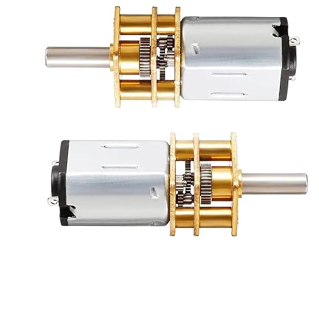 6V 30RPM Micro DC Gear Motor with All-Metal Gear Box Motor GA12-N20 3mm Shaft High Torque Gear Motor, Suitable for Robot Models, Reinforced Concrete Cars, DIY RC Toys - (2 pcs)