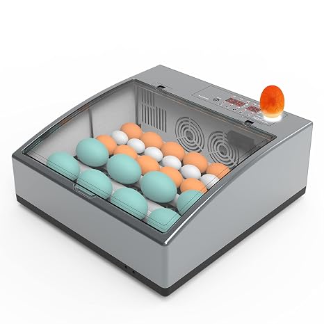 Egg - Incubator - Hatching - Digital Automatic - Poultry - Hatcher Fully Egg Turning Humidity and Temperature Control with Egg Tester for Hatching Chickens Duck Quail Birds,etc.