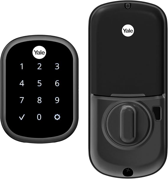 Yale YRD256-NR-BSP Assure Lock SL in Black Suede (Non-Connected) (YRD256) Key Free Touchscreen Deadbolt, Wi-Fi