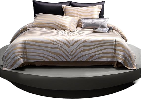 Bed Sheet Set 4-Piece Satin Bonnet Bedding