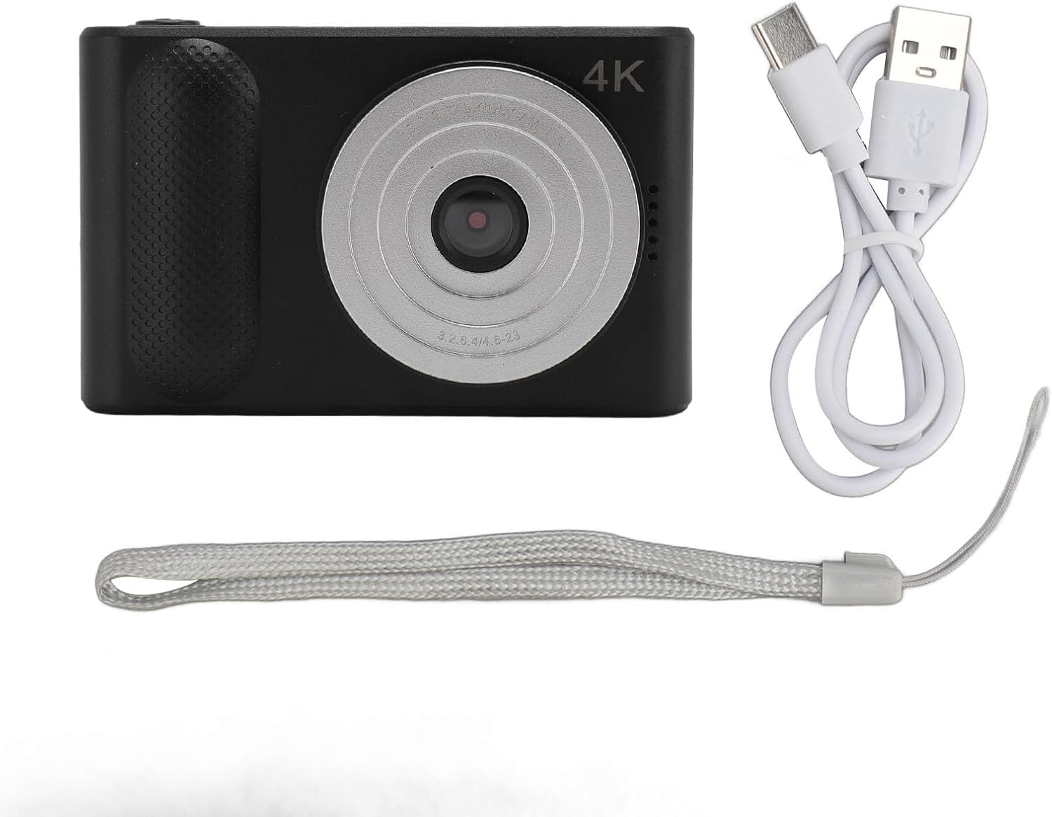 4K Digital Camera 48MP HD 16X Digital Zoom Auto Focus Portable Pocket Micro SLR Camera 2.4 Inch TFT Screen for TFT Screen Black
