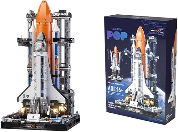FunXylophy Space Building Block, Super Shuttle Building Bricks, Engineering Assembly Present and Collectible Kit for Adults (2200PCS)