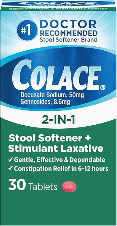 Colace 2-in-1 Tablets - 30 ct