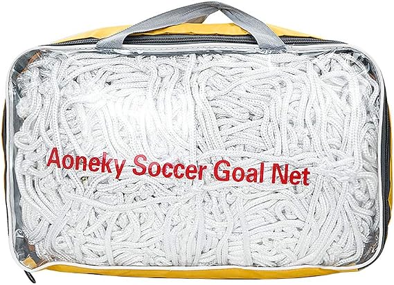 Aoneky 4 mm Heavy Duty Soccer Goal Net - 10 lbs per Netting - 24 x 8 Ft - Replacement Full Size Football Post Net - NOT Include Posts