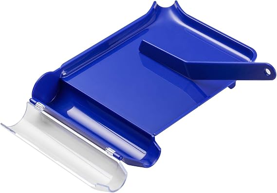 Medarchitect Right Hand Pill Counting Tray with Spatula (Blue - L Shape)