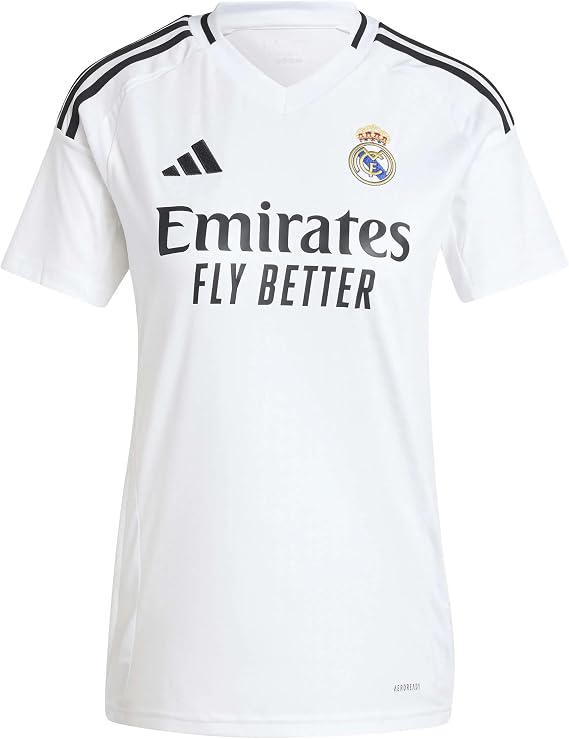 adidas Real Madrid CF Womens Home Jersey 2024/25 (US, Alpha, Large, Regular, Regular, White)