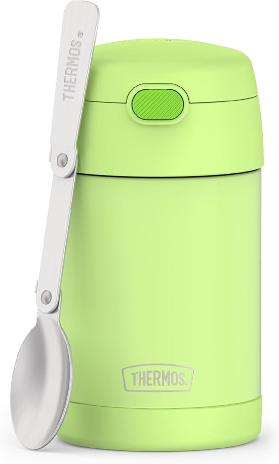 THERMOS FUNTAINER Food Jar with Spoon, 16oz, Neon Lime