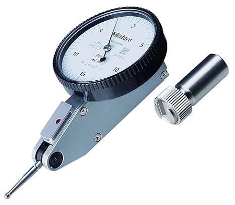 Mitutoyo 513-402-10E DIAL TI, BAS, STD 0.03", 0.0002" Accuracy, 0.0005", White | Basic set, 19.9 mm contact point length, +/-0.0005" accuracy, carbide-tipped contact point, reversible measuring direction
