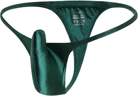 Male Thong Sexy Mens G String Underwear With T-Back Bulge Pouch